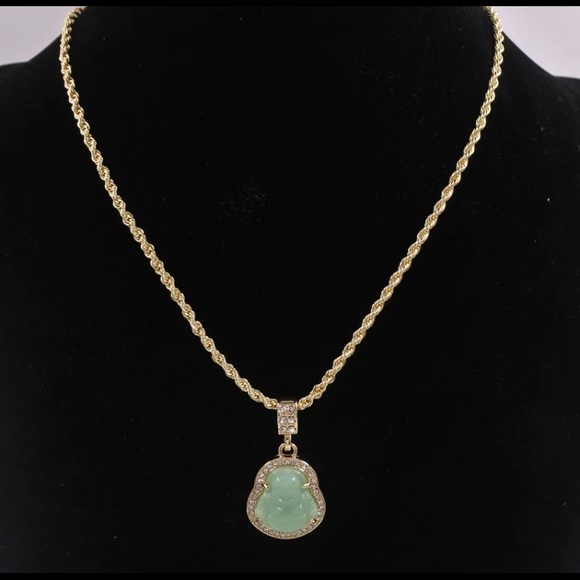 Jewelry - Laughing Buddha With Gold Twisted Chain